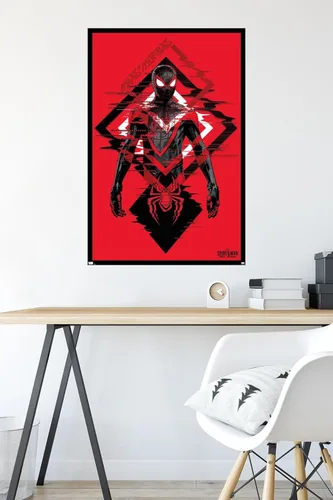 Miniatura 4 de Trends International Marvel's Spider-Man: Miles Morales - Póster de pared de traje, 22.375 x 34 pulgadas, versión premium sin marco