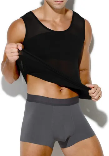 Miniatura 2 de Arjen Kroos Camisa adelgazante para hombre con malla, camiseta de compresión con elasticidad en 4 direcciones, moldeador del cuerpo para pecho