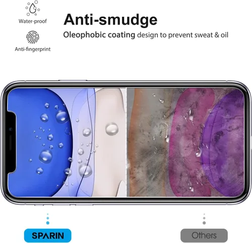 Miniatura 3 de Protector de pantalla para iPhone XC, cristal templado resistente a los arañazos, 4
