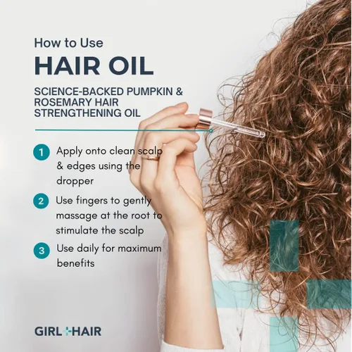 Miniatura 7 de GIRL+HAIR Juego de cuidado del cuero cabelludo ACV enjuague capilar + aceite para el cuero cabelludo y el cabello Vinagre de sidra de manzana