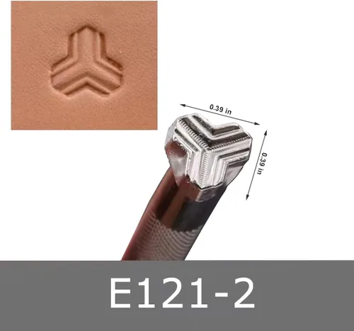 Miniatura 3 de Herramientas de estampado de cuero, 2 sellos profesionales de cuero para trabajo artesanal (121-2+870)