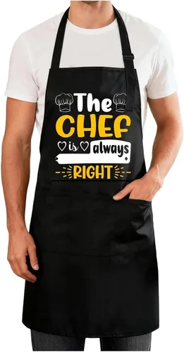 Miniatura 17 de Delantales divertidos para hombres y mujeres, perfectos para cocina, barbacoa, hornear, esposa, marido, regalo de cumpleaños para papá