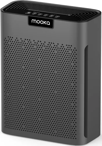 Purificadores de aire para el hogar habitación grande 61 m² con filtros lavables, MOOKA H13 HEPA Purificador de aire para el hogar, habitación de