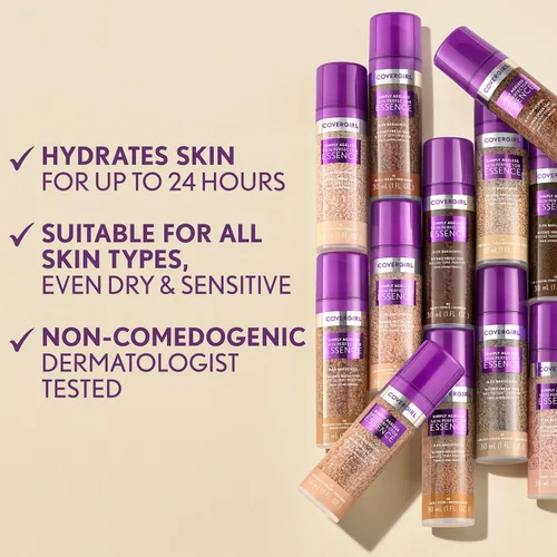 Miniatura 5 de Covergirl Simply Ageless - Base de maquillaje en esencia perfeccionada para la piel, 10 Fair, Maquillaje híbrido para el cuidado de la piel
