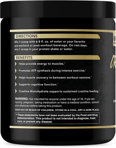 Miniatura 2 de Anabolic Warfare Monohidrato de creatina, recuperación después del entrenamiento, aumenta el rendimiento, mantiene la carga, creatina premium*