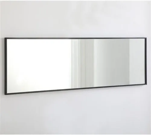 Miniatura 10 de Elegant Decor Monet - Espejo rectangular con marco de metal (60 x 18 pulgadas), color negro