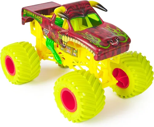 Miniatura 2 de Monster Jam, Camión monstruo oficial de El Toro Loco, vehículo de colección fundido a presión, escala 1:24, juguetes para niños y niñas a partir