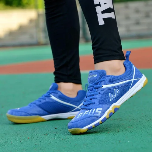 Miniatura 8 de Zapatos deportivos ligeros de cancha para interiores y hombres, transpirables, para pickleball, bádminton, tenis de mesa