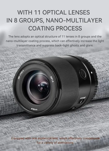 Miniatura 6 de YONGNUO Lente de montura Nikon Z YN50MM F1.8, lente de enfoque automático de enfoque completo, compatible con cámaras Nikon Z-Mount