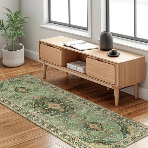 Miniatura 28 de Alfombras de área de 5 x 8 pies para dormitorio, alfombra lavable de 5 x 8, alfombra vintage grande, antideslizante, alfombra bohemia para sala