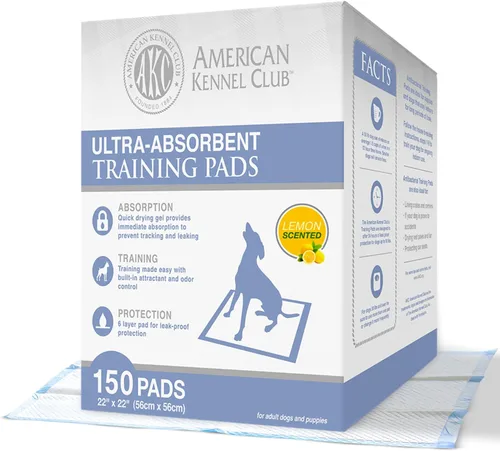 Miniatura 9 de American Kennel Club Almohadillas de entrenamiento para cachorros, 150 unidades, aroma a hierba recién cortada, almohadillas absorbentes a prueba