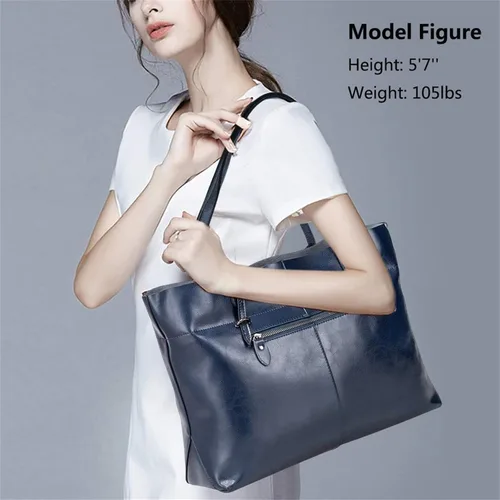 Miniatura 3 de Bolso de hombro para mujer S-ZONE, de estilo clásico y cuero, versión mejorada.