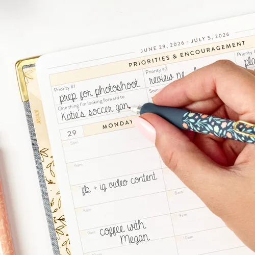 Miniatura 4 de PPP Work Planner 2026-2027 12-Month Weekly Calendar (Start Monday) Vertical Weekly Layout Monthly Review Pages Budgeting & Goal Tracker