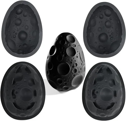 Miniatura 3 de Molde de silicona para postres, juego de 2 moldes para huevos de luna para trufas, tartas de queso, chocolate, mousse, cupcakes, flexible