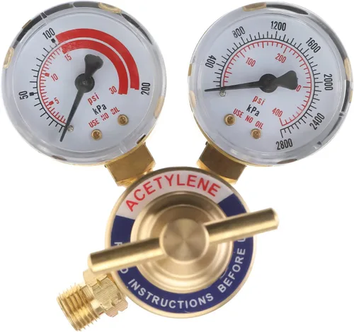 Miniatura 4 de Kit de acetileno de aire de 5 piezas, kit de soplete, incluye 1 regulador de acetileno CGA 200 soldador de gas de soldadura, manguera estándar