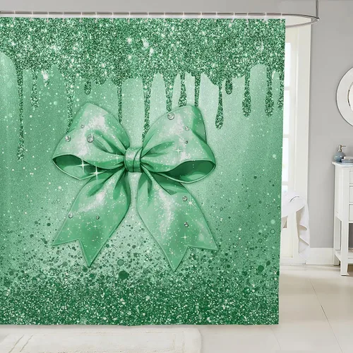 Miniatura 30 de Cortina de baño de flores de margarita para niños y niñas, cortina de ducha floral para decoración de baño, 72 x 72 pulgadas, retro, floral