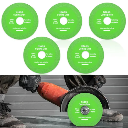 Miniatura 6 de 5 discos de corte de vidrio para amoladora angular, cuchillas de corte de diamante, herramientas de corte de vidrio, rueda de hoja de sierra