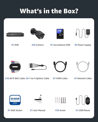 Miniatura 9 de ANNKE - Sistema de cámara de seguridad de vigilancia FHD AI de 16 canales con disco duro de 2 TB y 8 cámaras CCTV de 2 MP para exteriores con doble