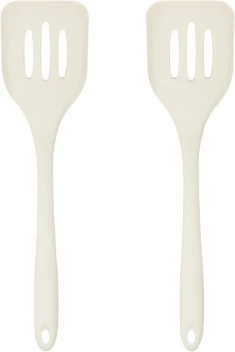 Miniatura 21 de Juego de 4 utensilios de silicona – Espátula de goma, cepillo de repostería, espátula ranurada y paleta de arroz – Juego completo resistente al Rosa
