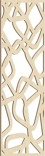 Miniatura 151 de Acme Paneles de pared decorativos de madera con calado, 9 3/8 pulgadas de ancho x 24 3/8 pulgadas de alto x 1/4 de alto, roble rojo