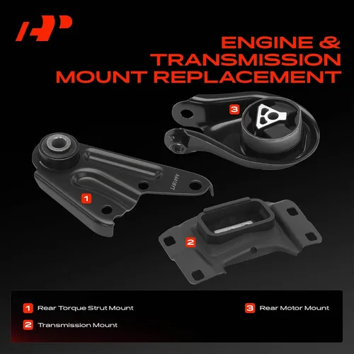 Miniatura 3 de A-Premium Kit de montaje de motor y montaje de transmisión y puntal de torsión compatible con Mazda 3 2010-2013, 5 2012-2015, 3 Sport 2011-2013