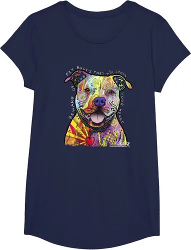 Miniatura 26 de Beware Of Pit Bulls, Dean Russo Pitbull Original - Camiseta para amantes de los perros, Negro