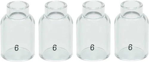 Miniatura 11 de RIVERWELD TIG - Vasos de vidrio con boquilla de cuarzo transparente 53N60 6# 3/8 pulgadas 0.374 in, 53N61 7# 7/16 pulgadas 0.433 in, 53N61S 8# 1/2