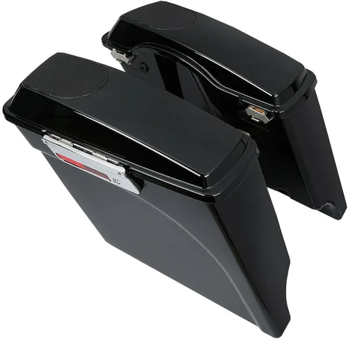 Miniatura 3 de Kit de soporte de conversión para alforjas extendidas de 4" TCMT, compatible con Harley Heritage Softail Fatboy FLSTF Breakout 1984-2017, negro