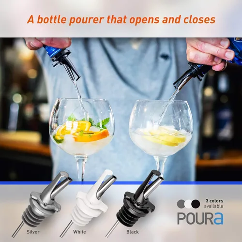 Miniatura 6 de Boquilla 3 en 1 para verter licor con protección integrada para moscas de la fruta, boquillas higiénicas de velocidad de alcohol aptas