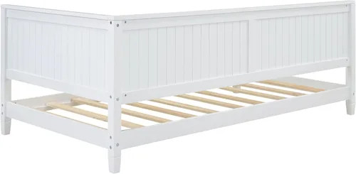 Miniatura 7 de Merax Sofá cama de tamaño individual, marco de madera con cabecero, sofá cama tamaño individual, perfecto para descansar, dormir o entretener a