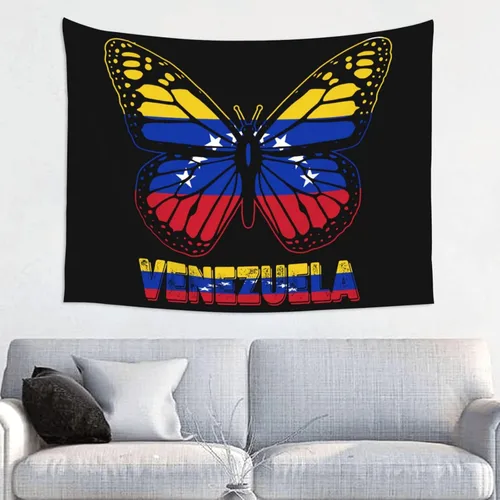 Miniatura 32 de Póster de tapiz de bandera de El Salvador de mariposa de 29 x 37 pulgadas, decoración del hogar, decoración para colgar en la pared, dormitorio