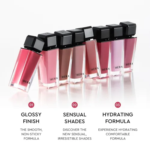 Miniatura 4 de HERA Brillo labial sensual tono nude #102 FLIRTY [Presentado en JUST MAKEUP] Acabado voluminizador, ligero y brillante, no pegajoso, hidratante