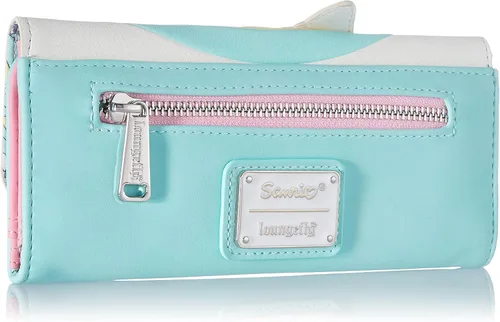 Miniatura 2 de Loungefly Sanrio Hello Kitty Little Twin Stars Rainbow Cloud - Cartera de tres pliegues Multi