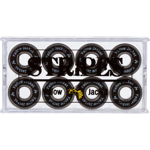 Miniatura 2 de Yellow Jacket - Paquete de 8 Rodamientos profesionales de alta calidad para patineta skate o longboard, 608, ABEC 9, Black Mamba