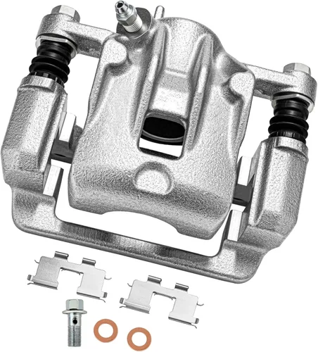 Miniatura 11 de cciyu Conjunto de pinza de freno trasera izquierda 18B4644A con soporte para Buick Rendezvous, para Chevy Venture, para Oldsmobile Silhouette