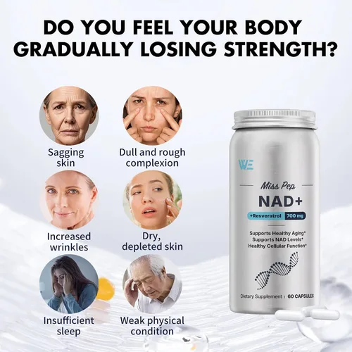 Miniatura 4 de NAD Suplemento para hombres, alternativa liposomal NAD+ NMN apoya la salud celular, ralentiza el envejecimiento, ayuda a concentrarse y promueve