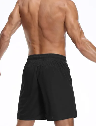 Miniatura 7 de NELEUS Pantalones cortos de correr para hombre de 7 pulgadas con bolsillos