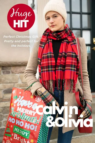 Miniatura 2 de CALVIN & OLIVIA Bufanda ligera y ultrasuave, regalo perfecto para las fiestas para hombres y mujeres