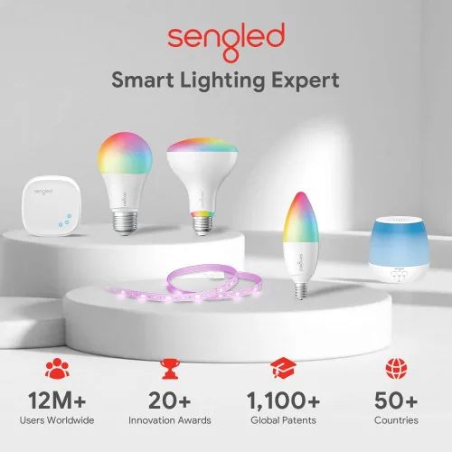 Miniatura 6 de Sengled Zigbee - Bombillas inteligentes, requiere concentrador inteligente, funciona con SmartThings y Echo con hub integrado, control de voz