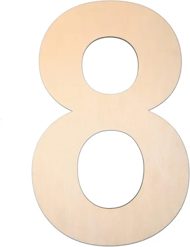 Miniatura 32 de Símbolo de madera de 12 pulgadas &, letra grande de madera sin terminar de 1/4 de pulgada de grosor para manualidades de bricolaje, decoración
