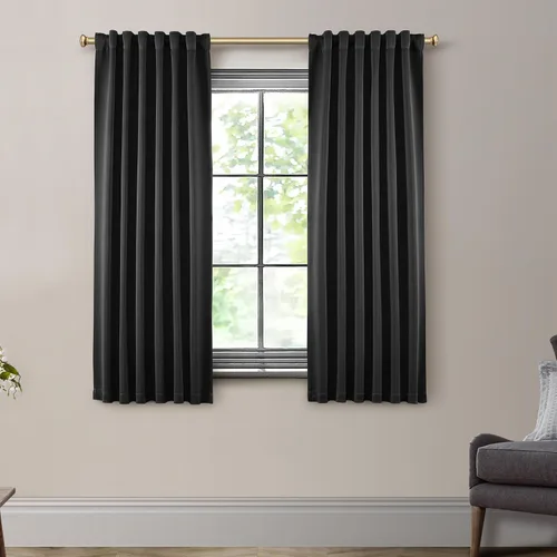 Miniatura 86 de SHINELAND Cortinas opacas cortas para ventanas de dormitorio, cortinas de baño, 45 pulgadas de largo
