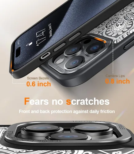 Miniatura 32 de Goodon para iPhone 15 Pro Max con protector de pantalla de privacidad, compatible con Magsafe, funda translúcida mate a prueba de golpes - Linda