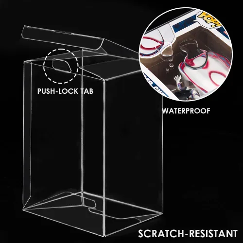 Miniatura 4 de Paquete de 8 fundas protectoras para figuras Funko Pop de 4 pulgadas, ultra gruesas de 0.020 in, sin pelar la película, caja de exhibición