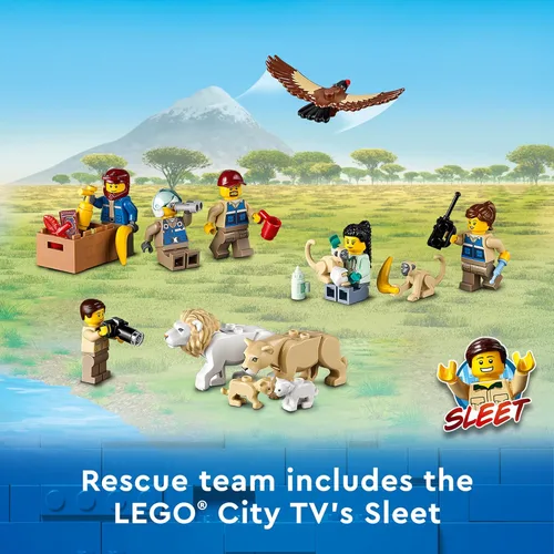Miniatura 5 de LEGO City Wildlife Rescue Camp 60307 Kit de construcción; juego de animales; juguete superior para niños de 6 años en adelante; nuevo 2021