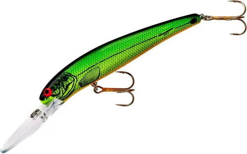 Miniatura 16 de Bomber Señuelos Long A Slender Minnow Jerbait Señuelo de Pesca a rayas (Baby Striper)