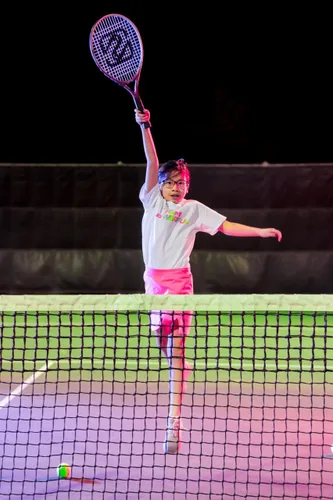 Miniatura 9 de Raqueta de tenis para niños de 19 pulgadas, ligera raqueta de tenis junior de 19 pulgadas para edades de 4 a 6 años, aluminio duradero con agarre