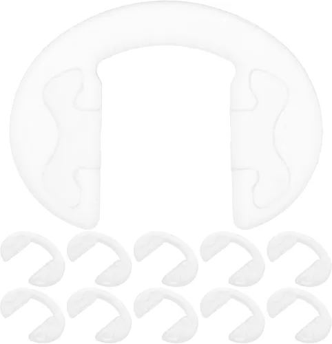 GLEAVI Almohadillas de silicona para la nariz, 10 unidades, almohadillas transparentes antideslizantes para la nariz, almohadillas de puente suaves,