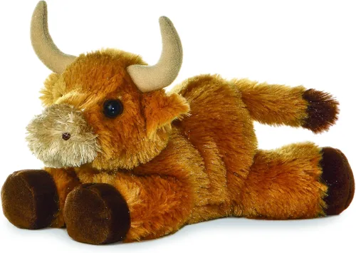 Aurora® Adorable Mini Flopsie™ Toro™ Animal de peluche, mini compañeros listos para aventuras juguetonas, para niños de todas las edades, niños