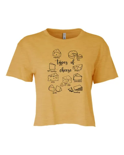 Miniatura 14 de I Walk The Lime, Cute Women's Screen Printed Crop Tee, Shirts With Sayings, Heather Gray or Gold (S, Heather Gray)