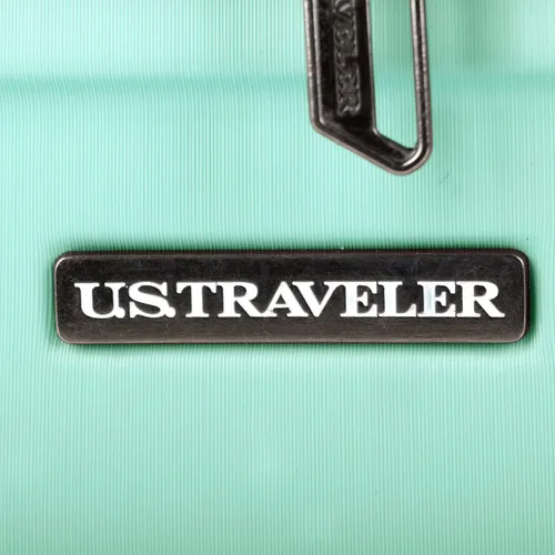 Miniatura 5 de U.S. Traveler Boren - Maleta de viaje de policarbonato resistente con 8 ruedas giratorias, asa de aluminio